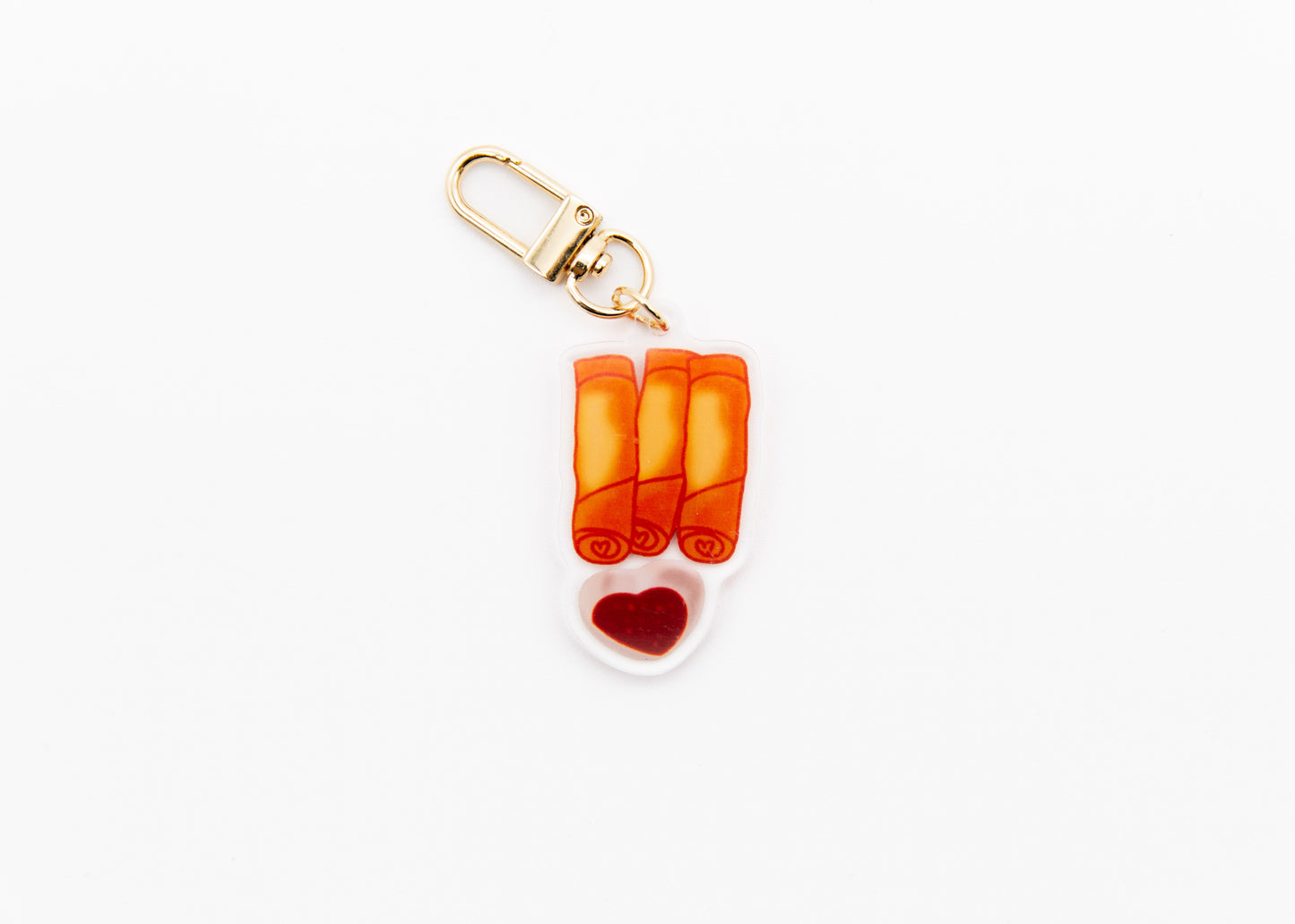 Lumpia 2 Sided Keychain