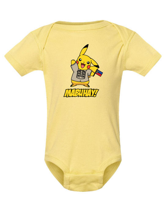 Pikachu Mabuhay Onesie Yellow