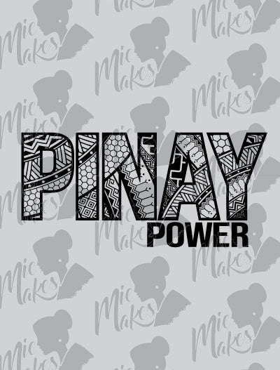 Pinay Power Tribal Clear Sticker