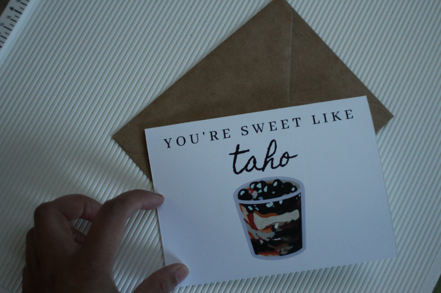 You're Sweet Like Taho Greeting Cards