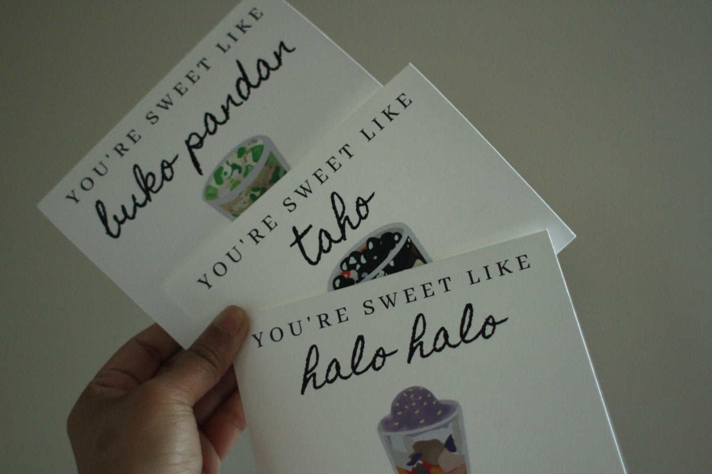 You're Sweet Like Taho Greeting Cards