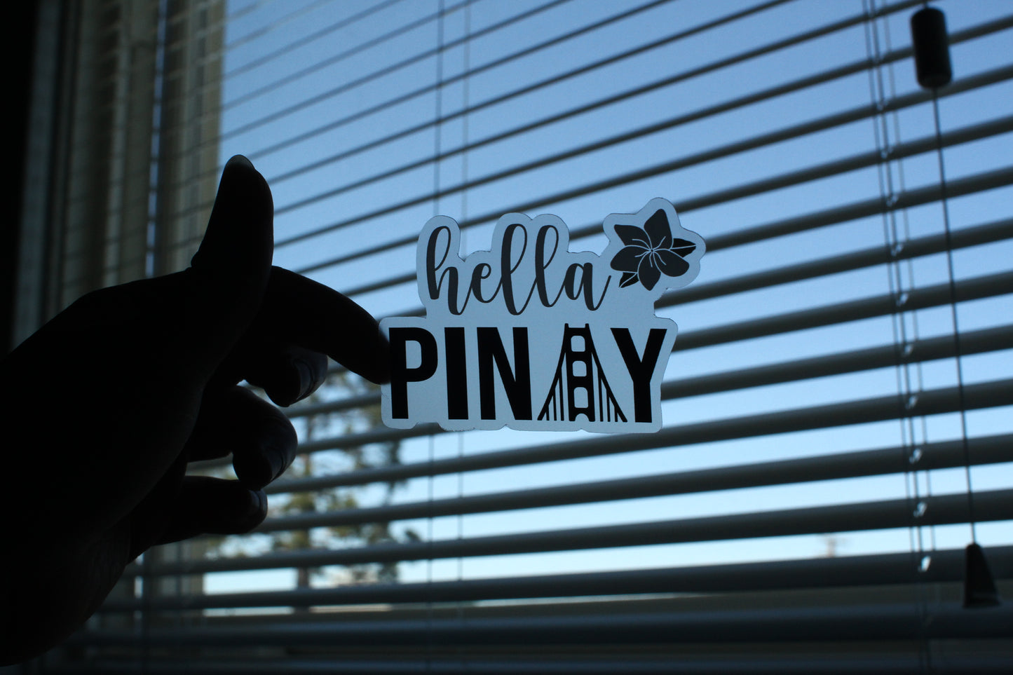 Hella Pinay Clear Sticker