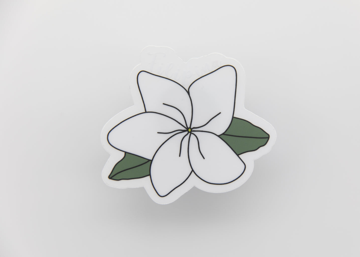 Filipina Sampaguita Clear Sticker