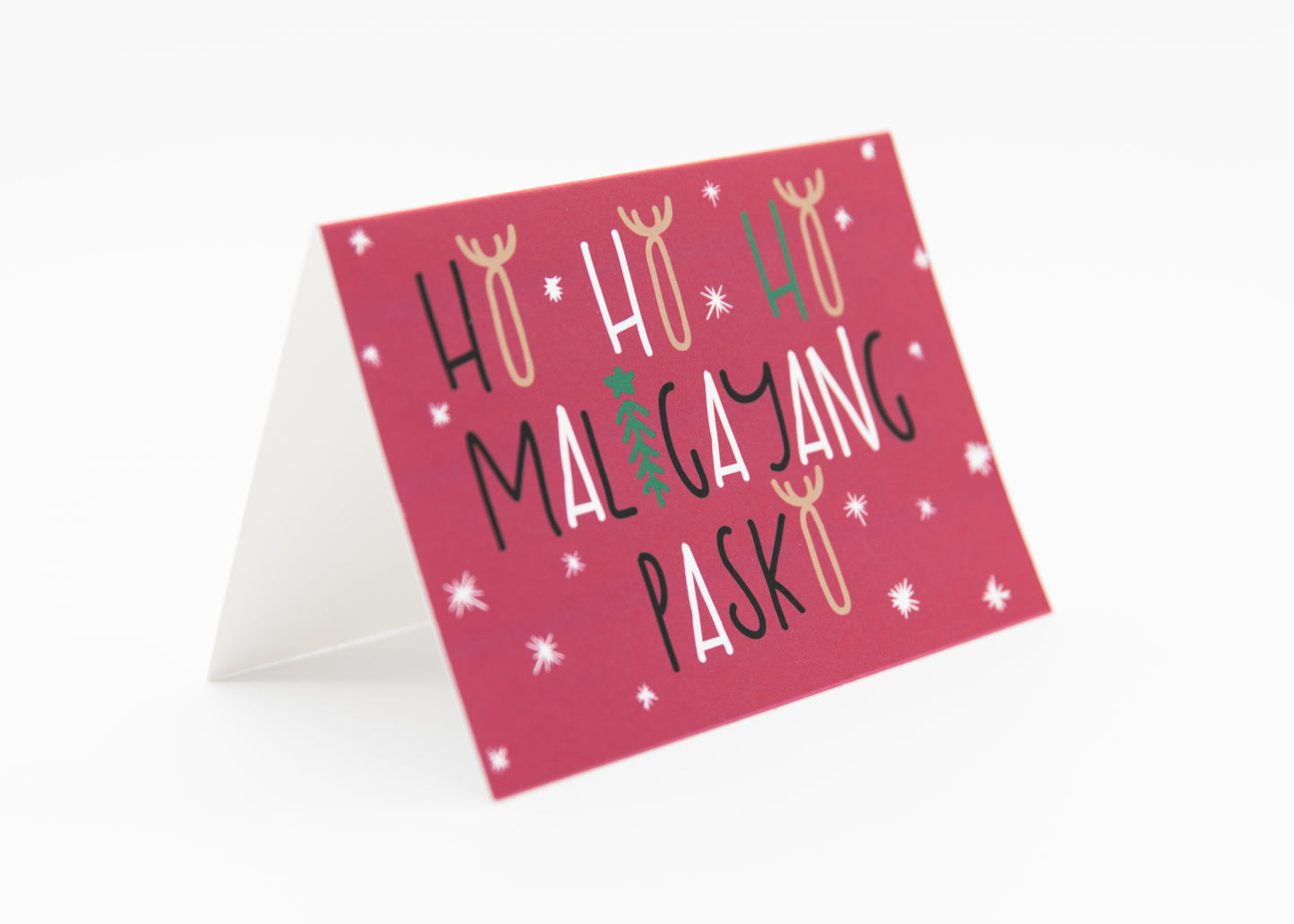 Ho Ho Ho Maligayang Pasko Greeting Card