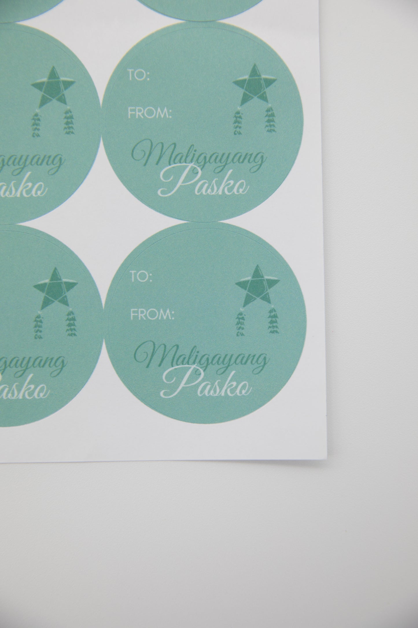 Christmas Gift Label Sticker Sheet of 20