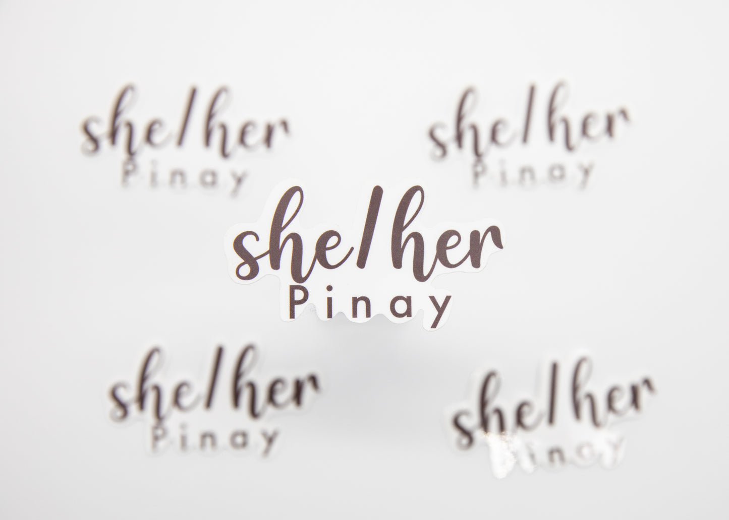 She/Her Pinay Sticker