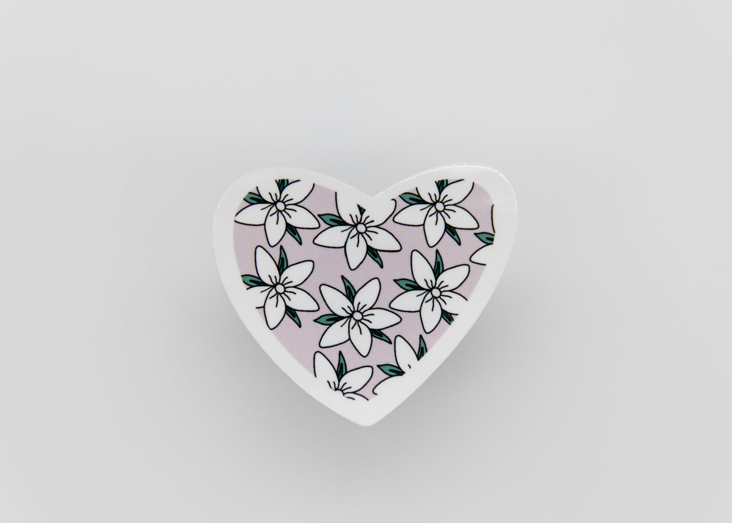 Sampaguitas Heart Sticker