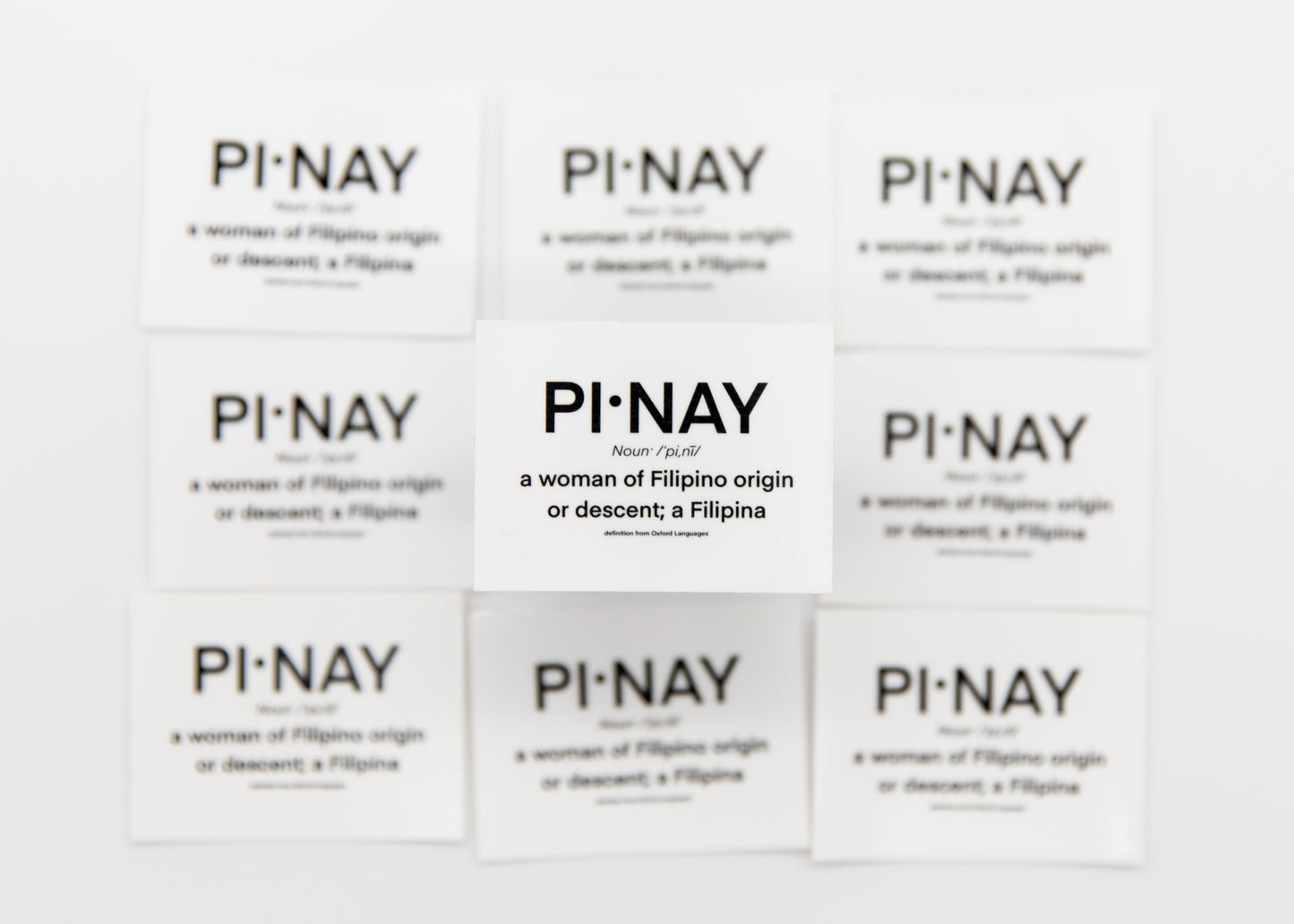 Pinay Definition Sticker