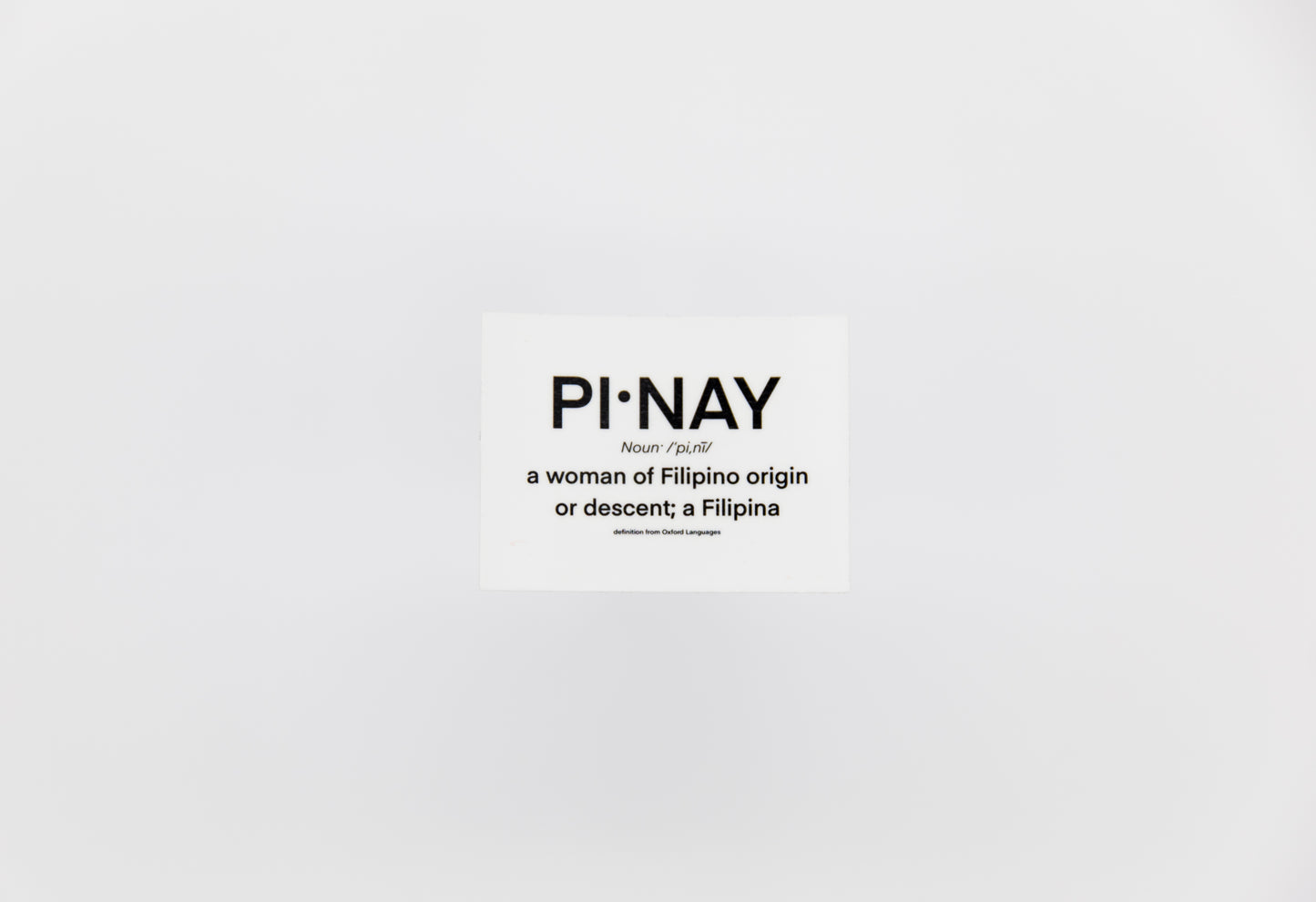 Pinay Definition Sticker