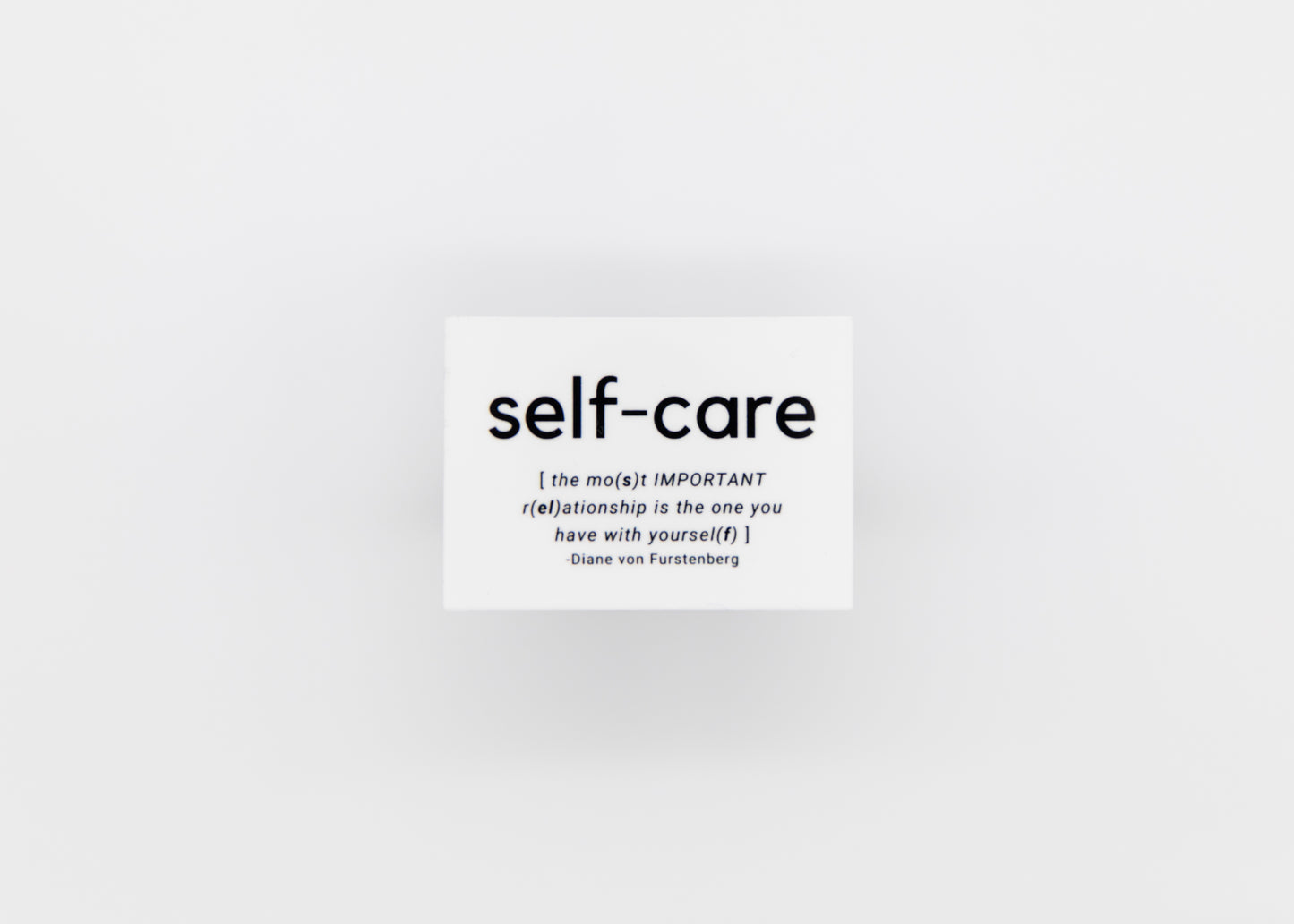 Self-Care Sticker