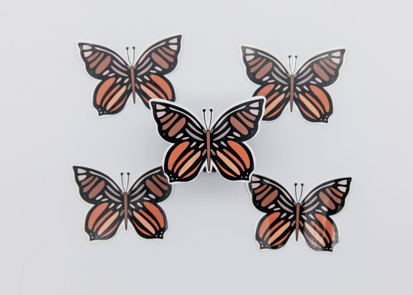Brown Butterfly Sticker