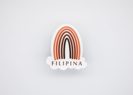 Filipina Orange Rainbow Sticker