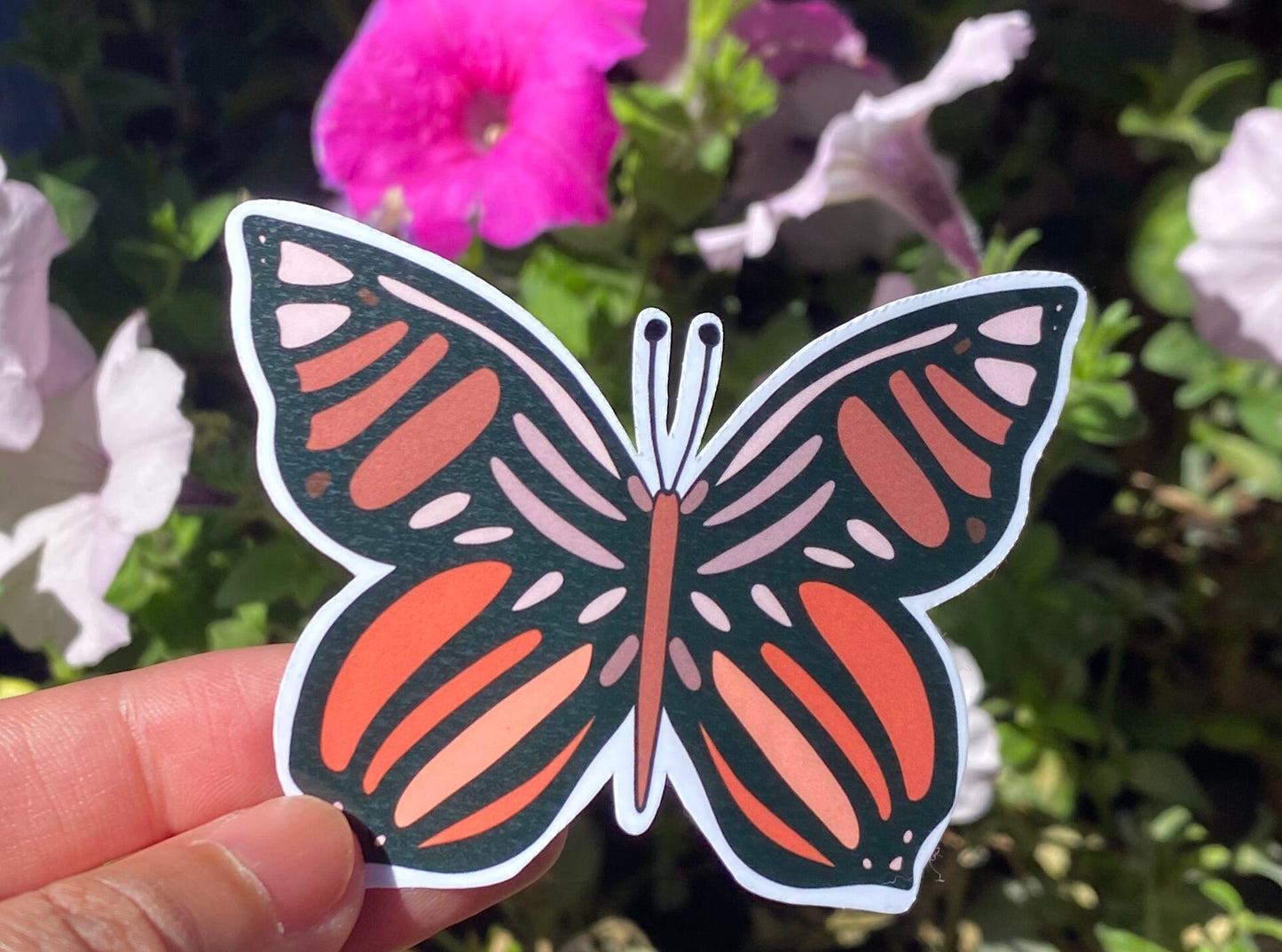 Brown Butterfly Sticker