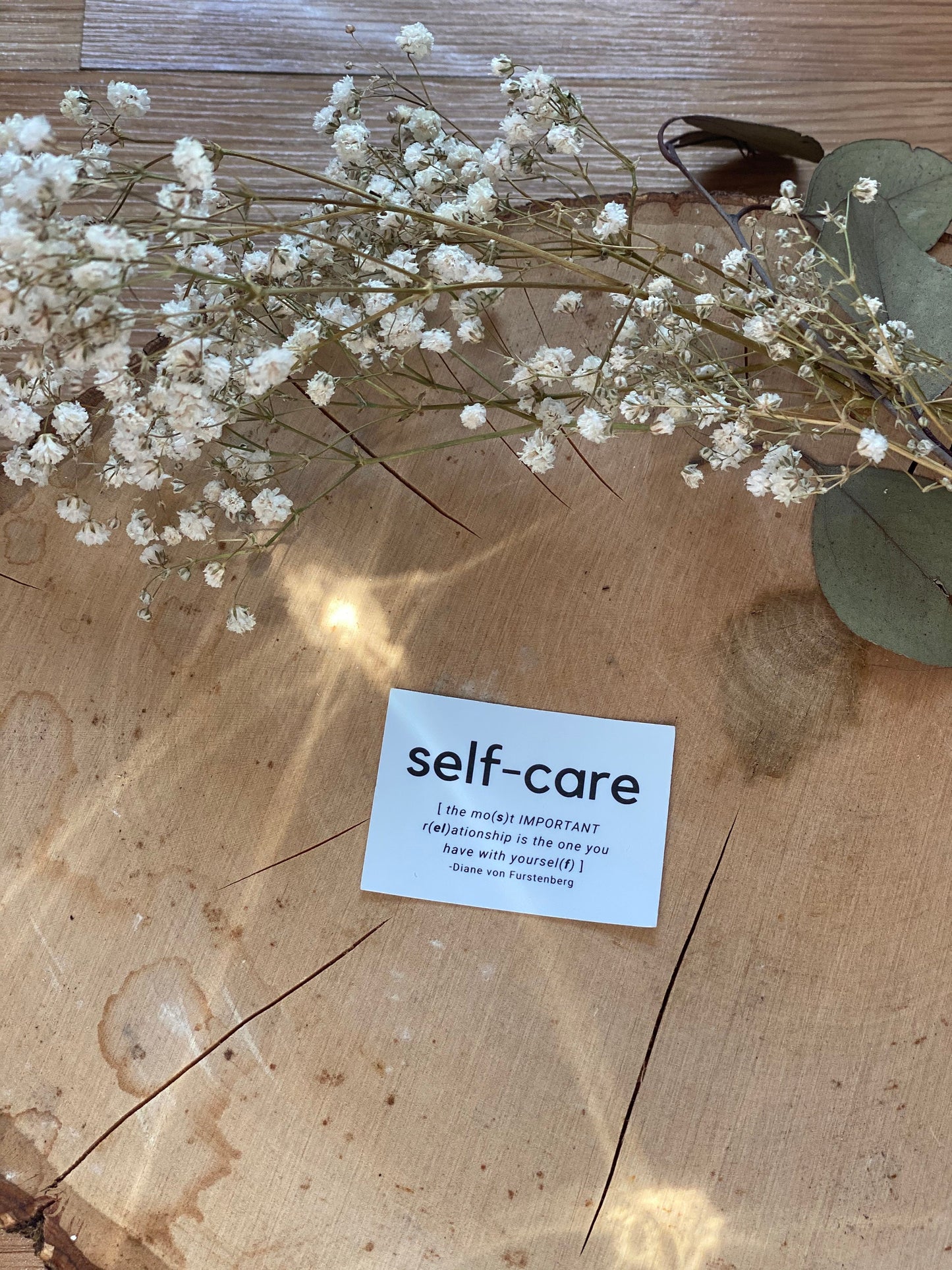 Self-Care Sticker
