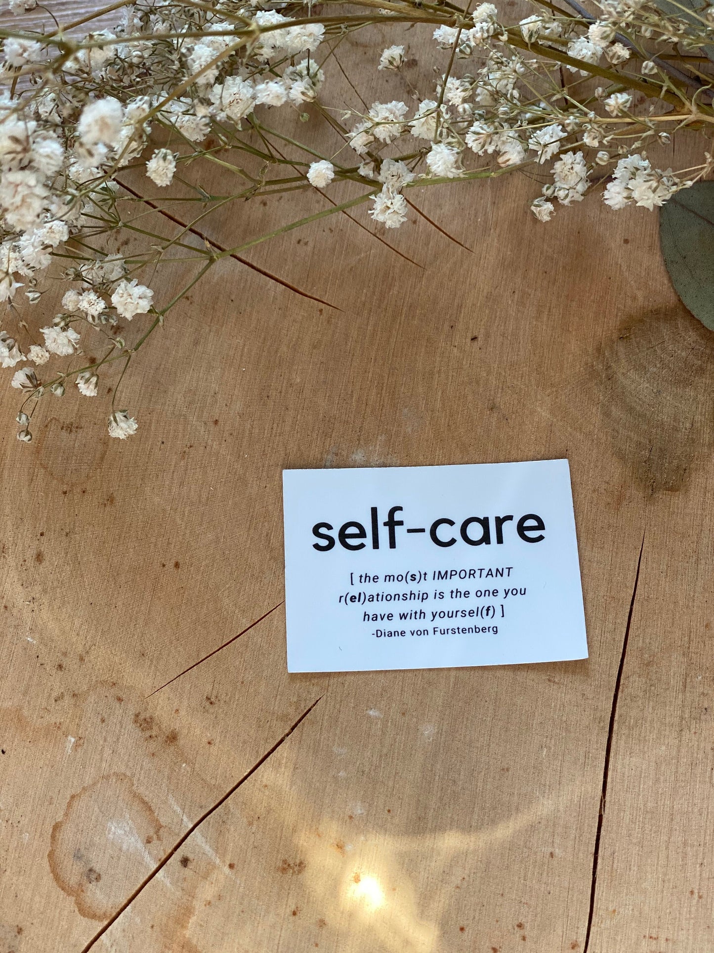 Self-Care Sticker