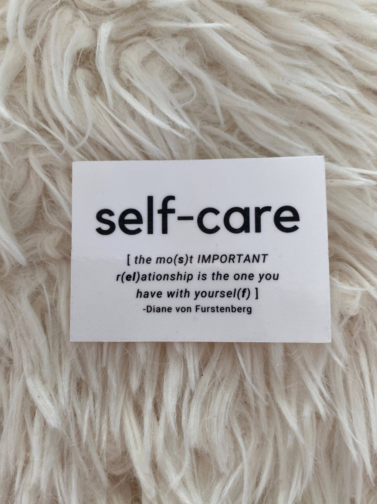 Self-Care Sticker