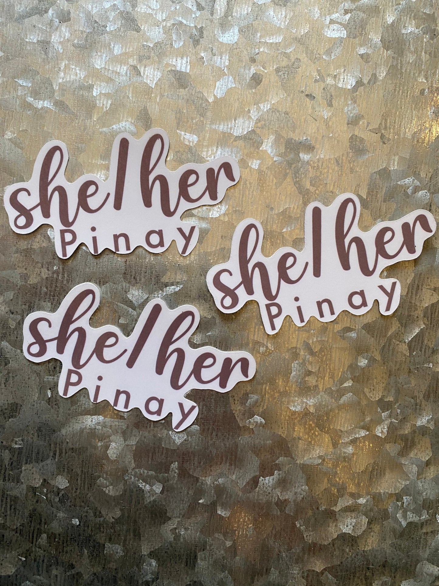 She/Her Pinay Sticker