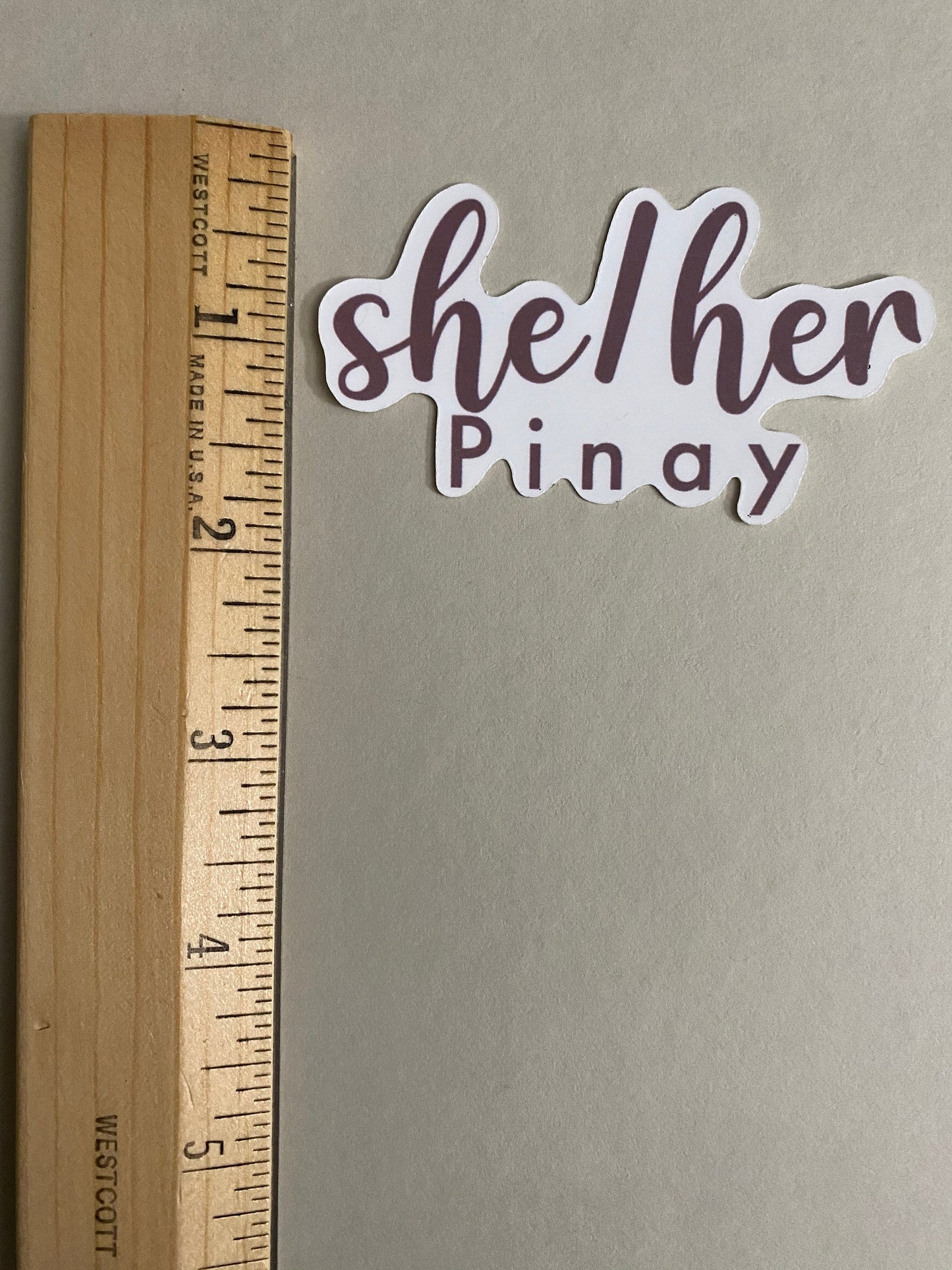 She/Her Pinay Sticker