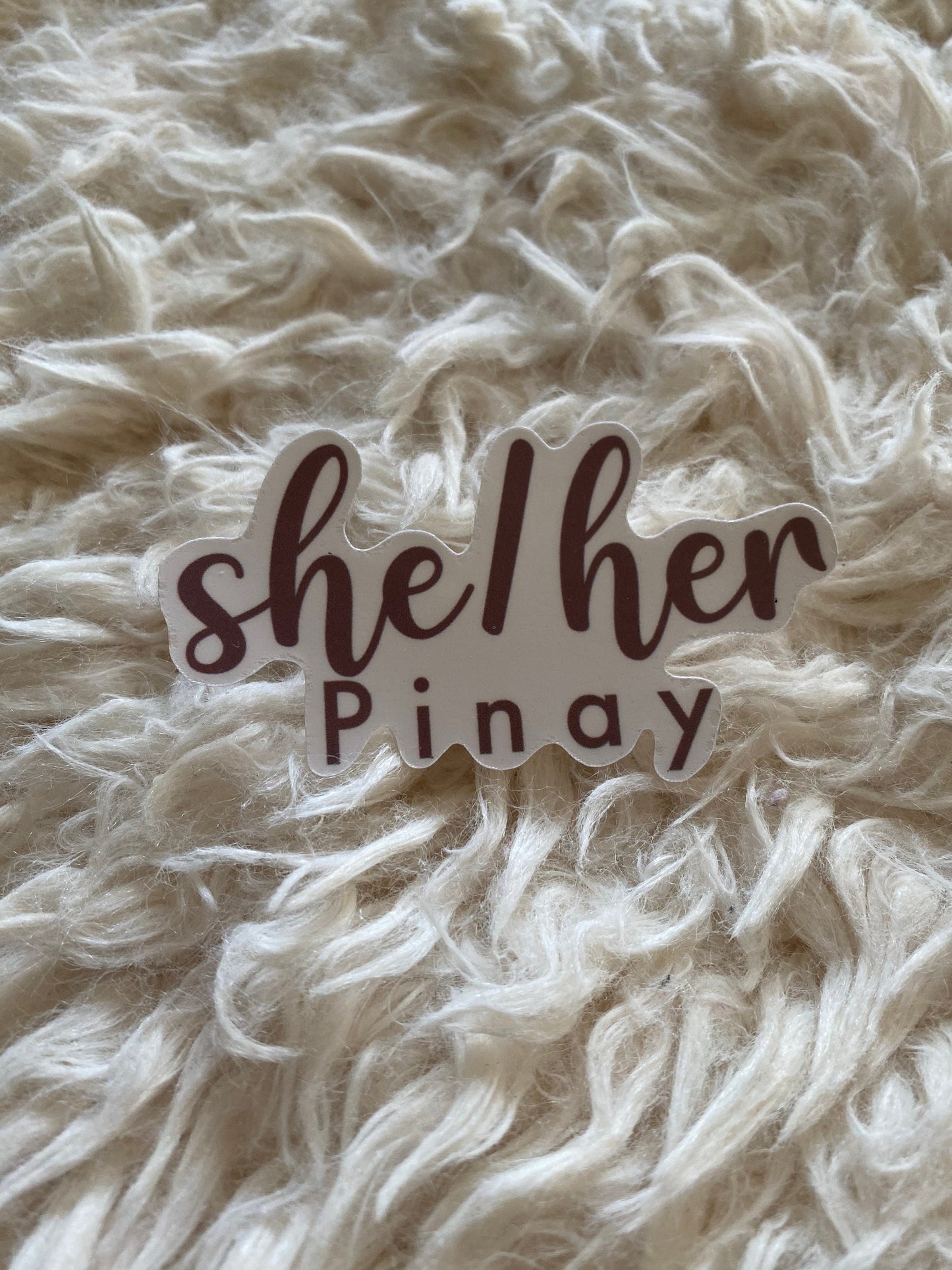 She/Her Pinay Sticker