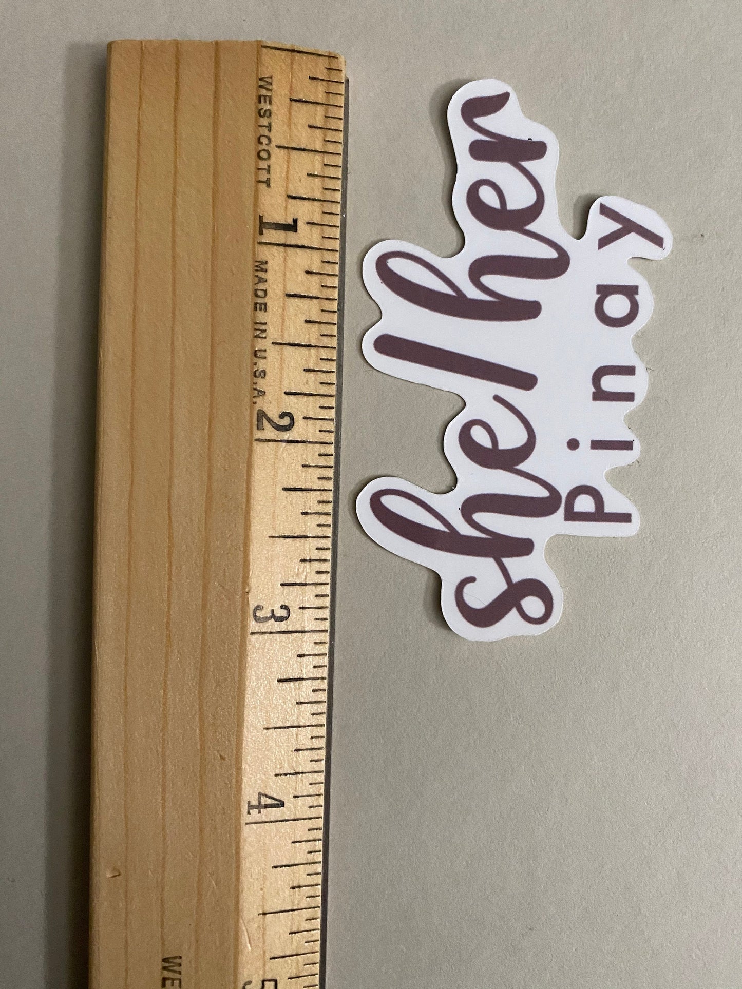 She/Her Pinay Sticker