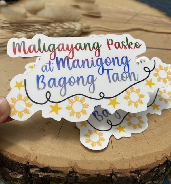 Maligayang Pasko at Manigong Bagong Taon Sticker