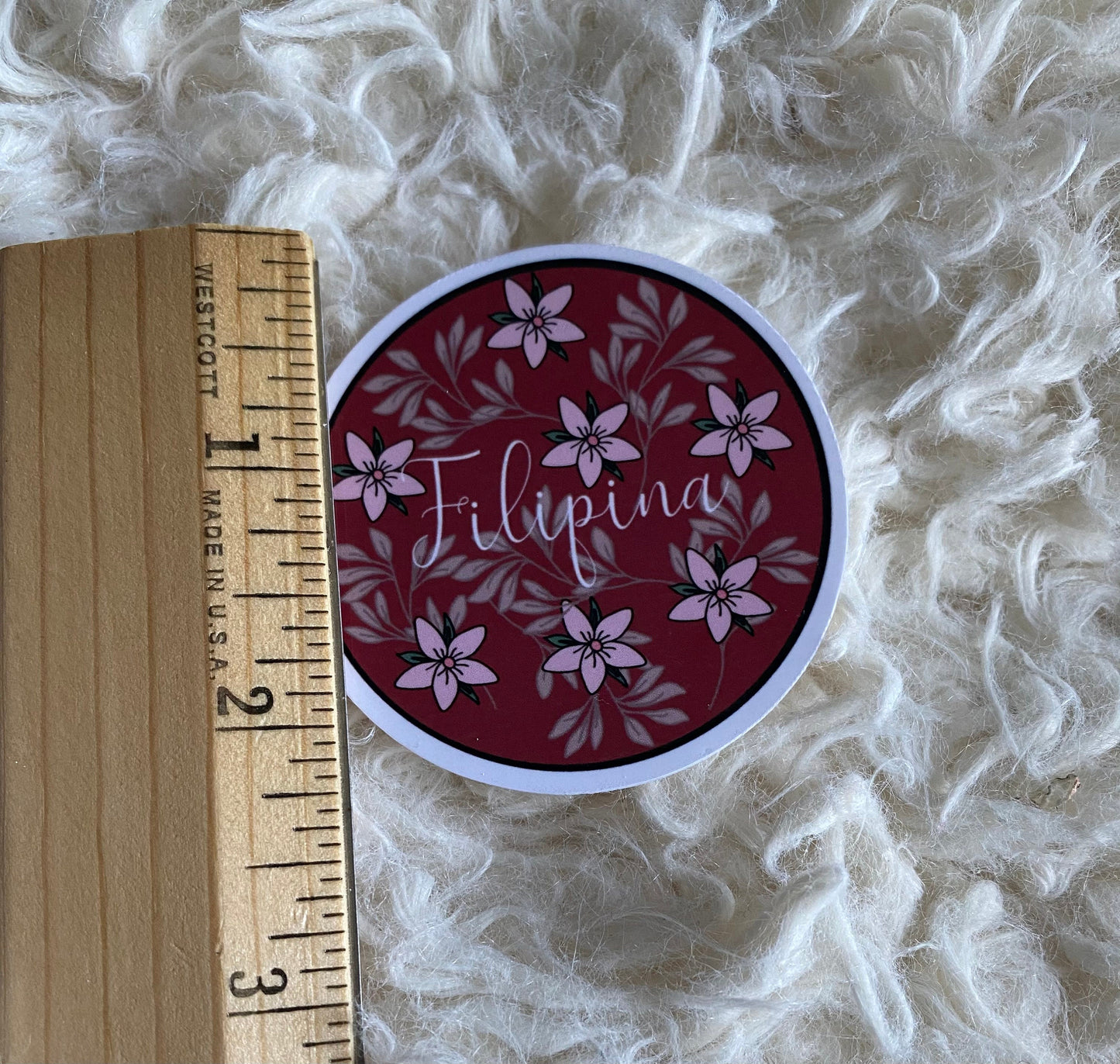 Filipina Floral Sticker