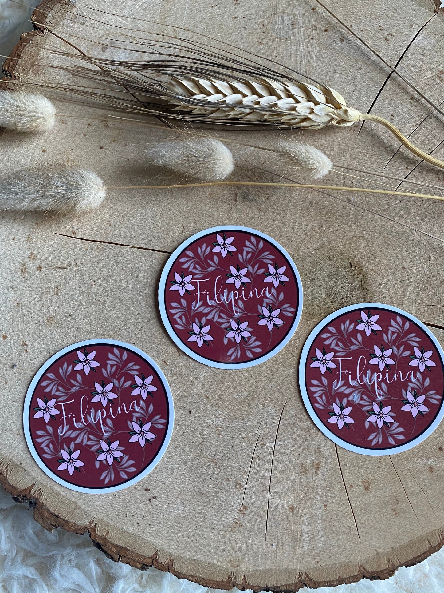 Filipina Floral Sticker