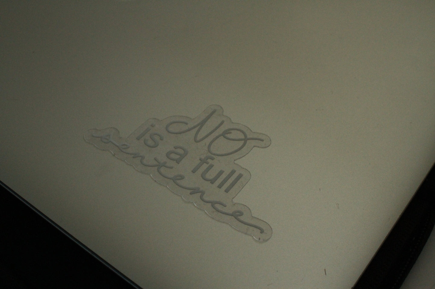 No is a Full Sentence Sticker
