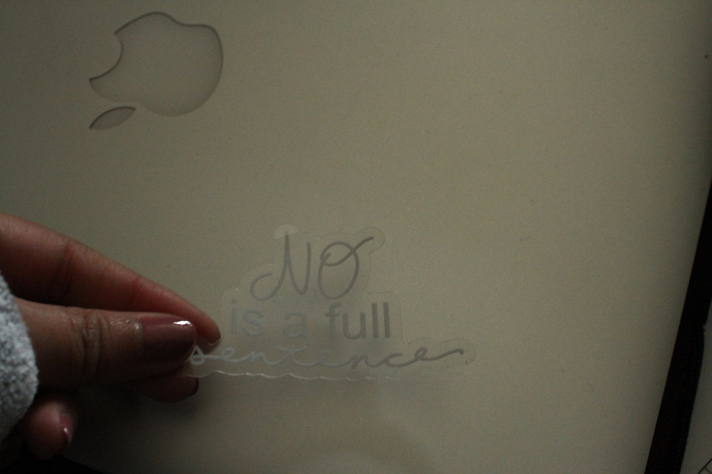 No is a Full Sentence Sticker