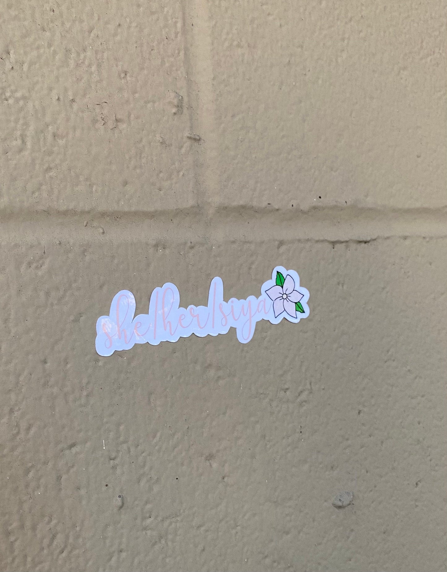 She Her Siya Sticker
