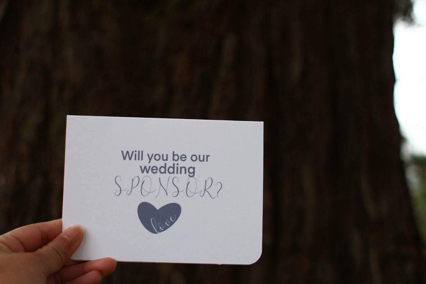 Will You Be Our Wedding Sponsor Greeting Card