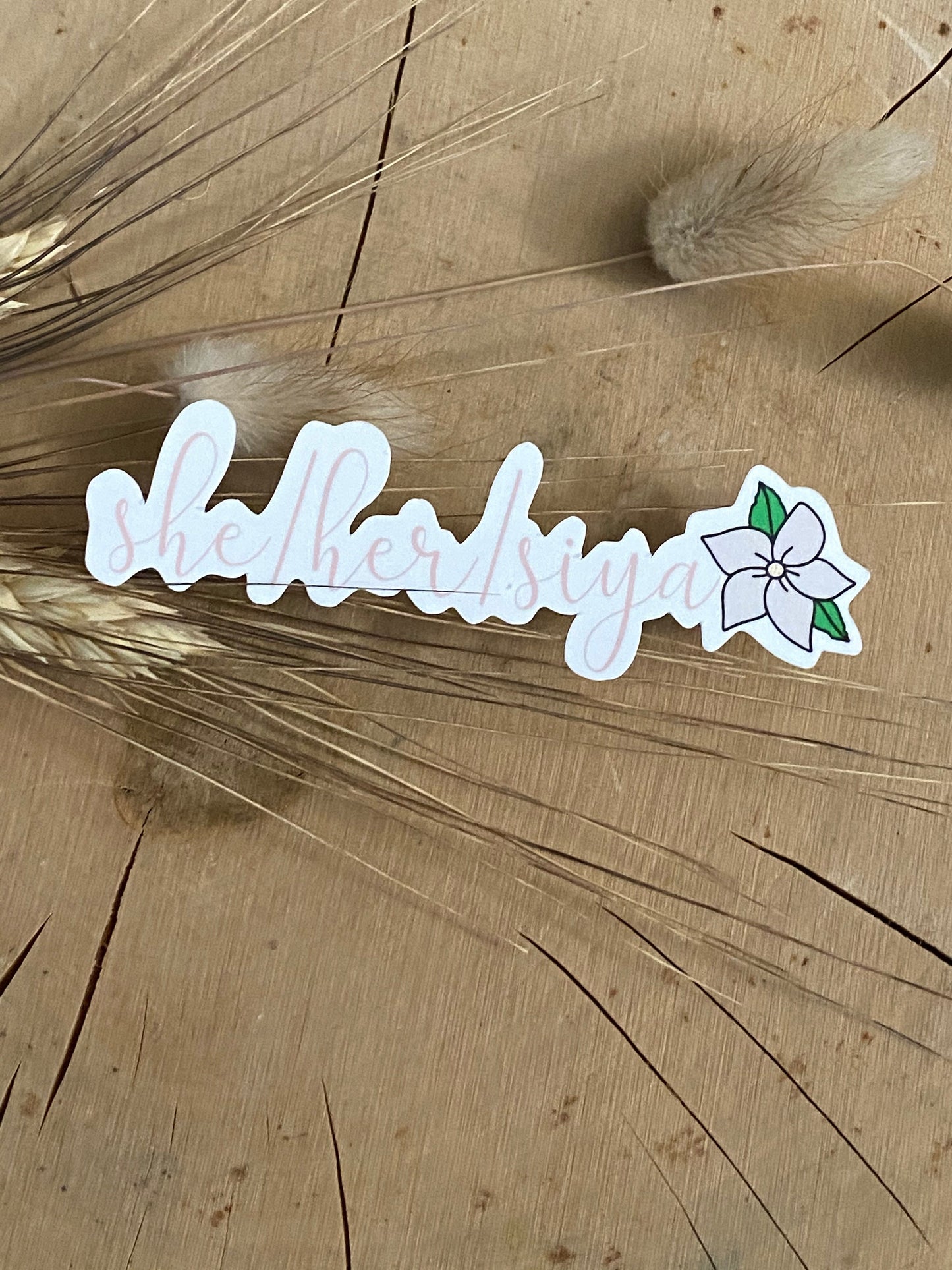 She Her Siya Sticker