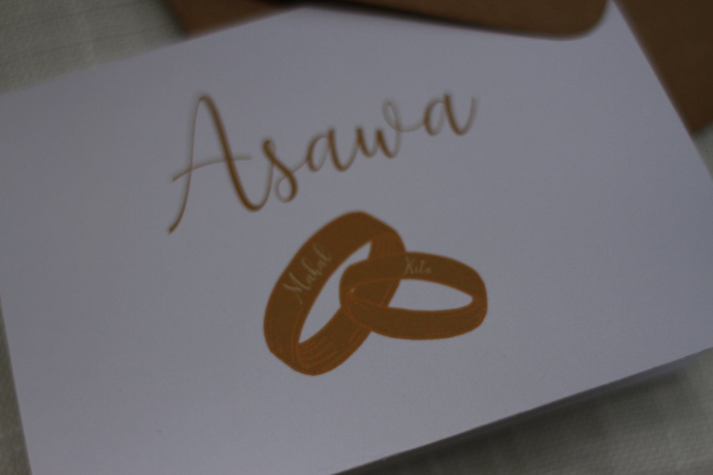 Filipino Wedding Greeting Card (Asawa)