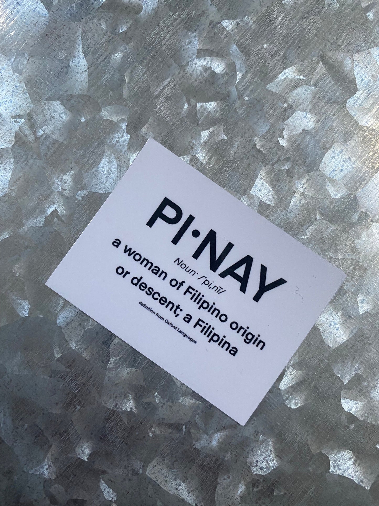 Pinay Definition Sticker