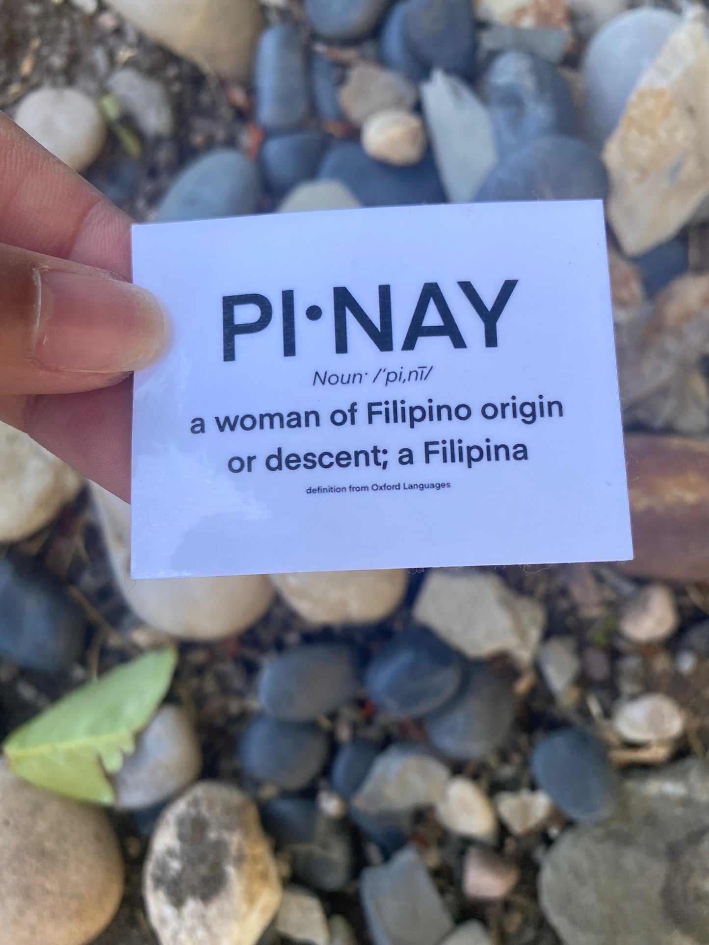 Pinay Definition Sticker