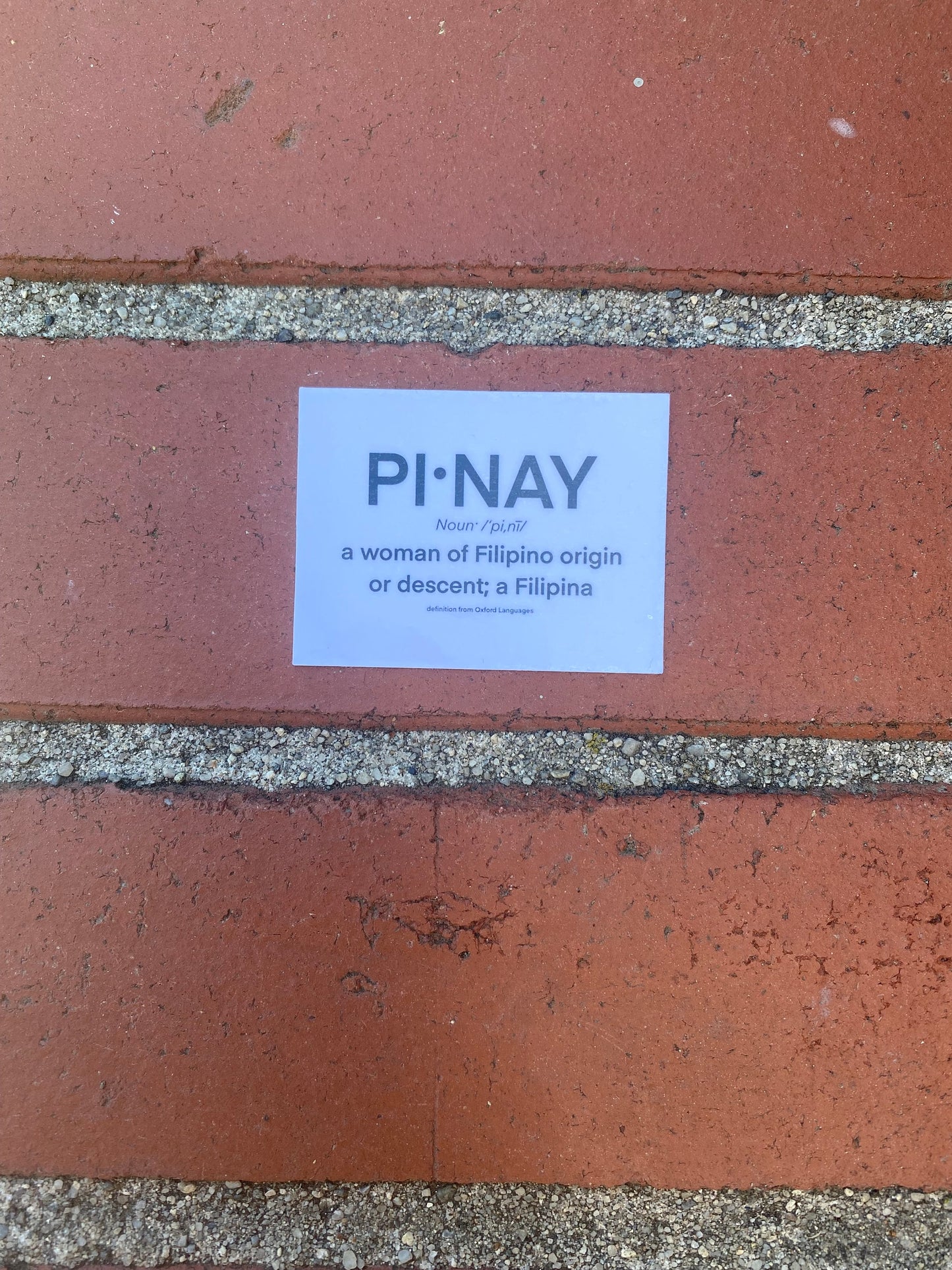 Pinay Definition Sticker