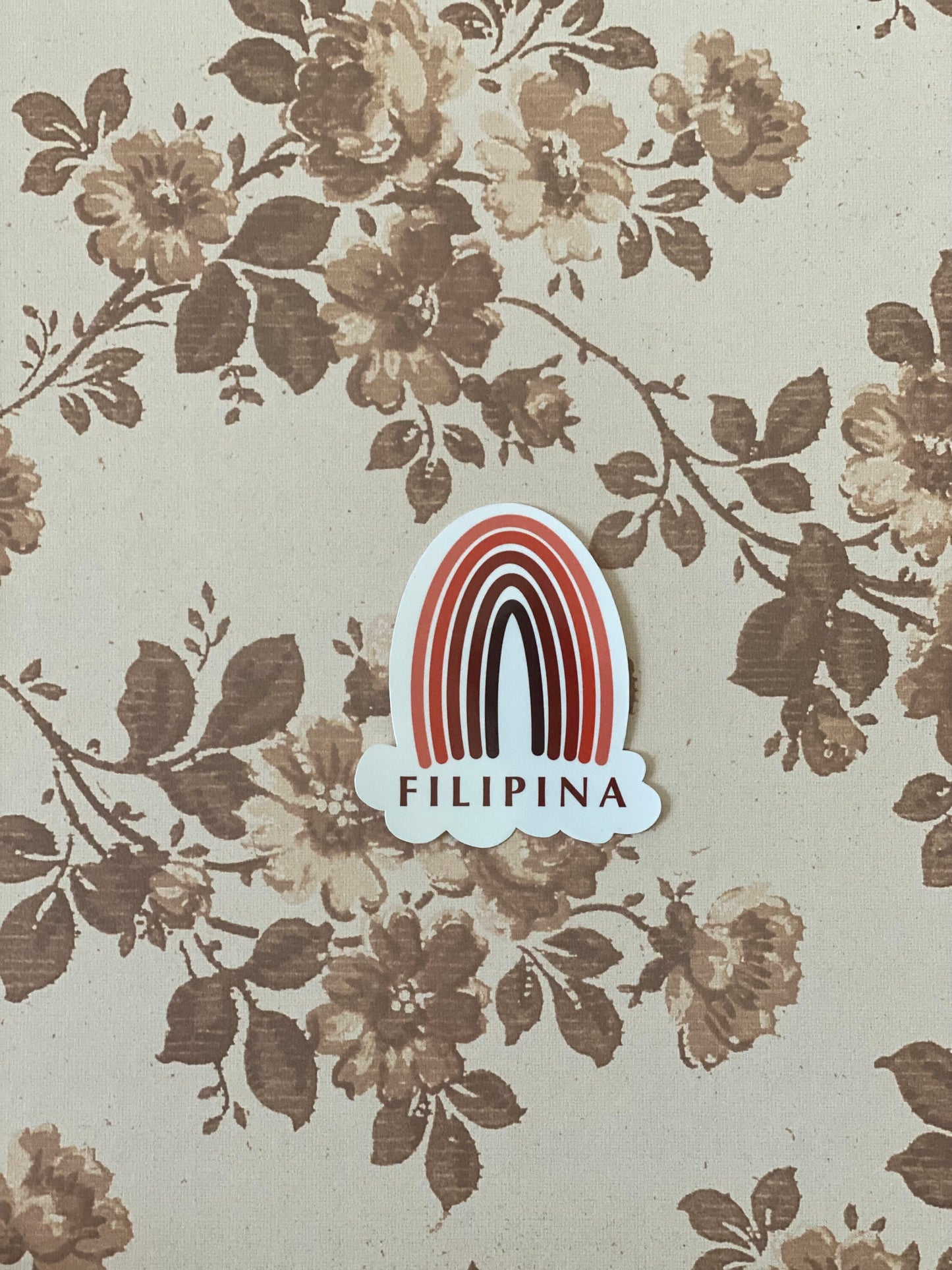 Filipina Orange Rainbow Sticker