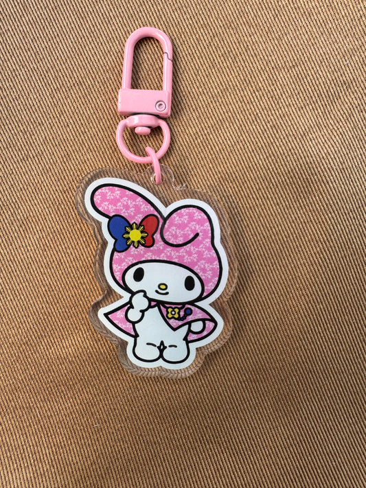 My Melody 2 Sided Keychain