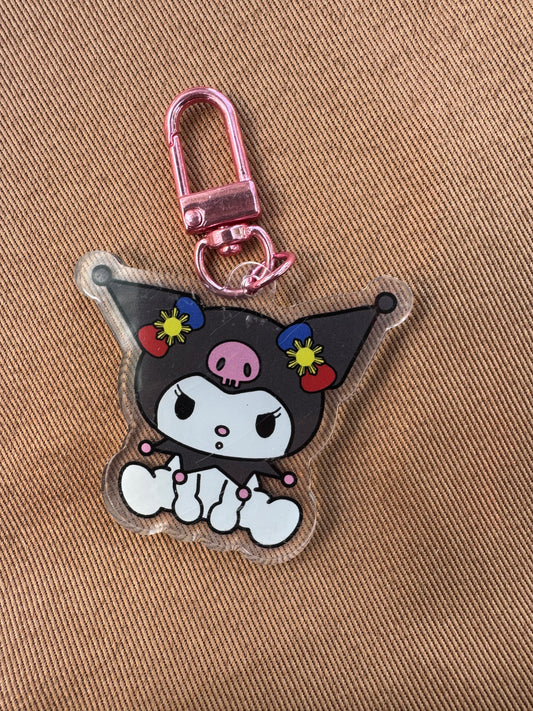 Kuromi 2 Sided Keychain