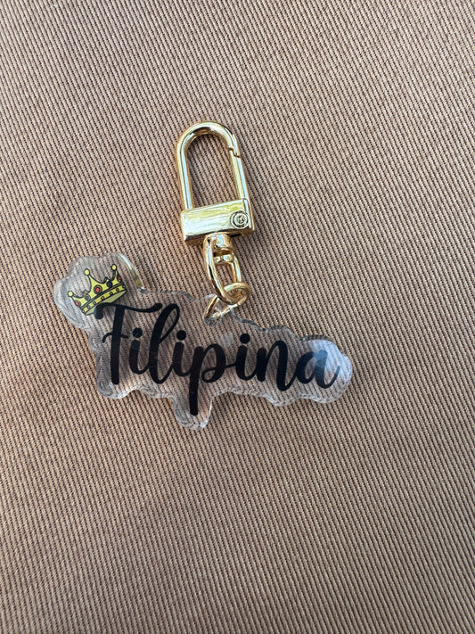 Filipina Crown 2 Sided Keychain