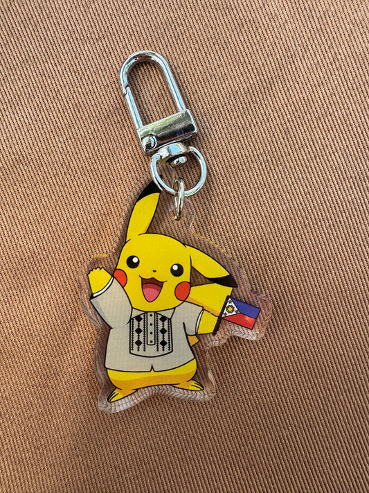 PIkachu Barong 2 Sided Keychain
