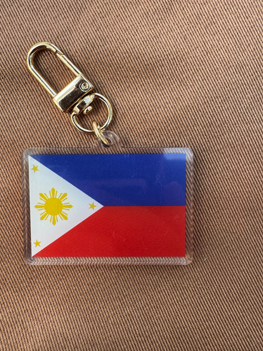 SF Philippines Flag 2 Sided Keychain
