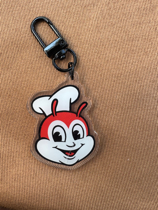 Jollibee 2 Sided Keychain