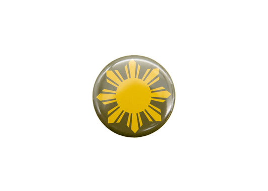 Philippines Sun Round Button
