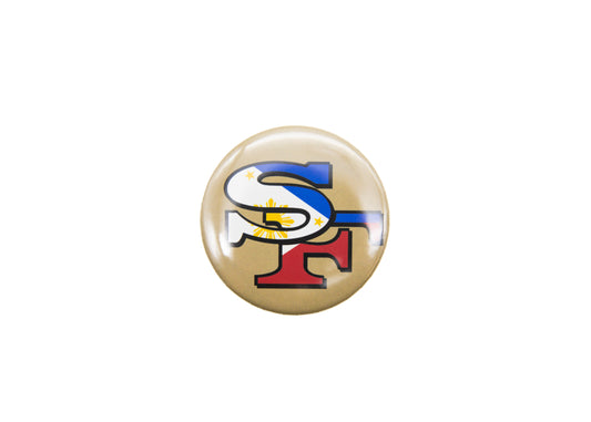 SF Niners Round Button