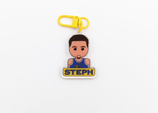 Steph Curry 2 Sided Keychain