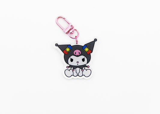 Kuromi 2 Sided Keychain