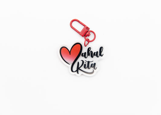Mahal Kita 2 Sided Keychain