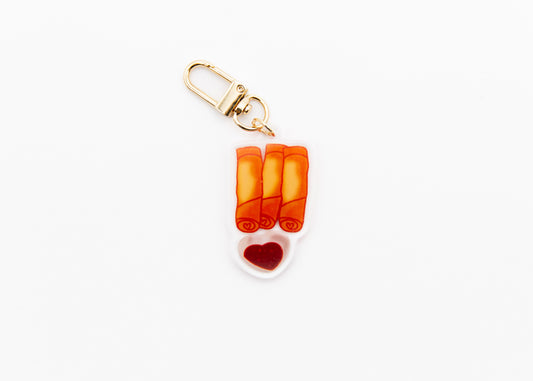 Lumpia 2 Sided Keychain