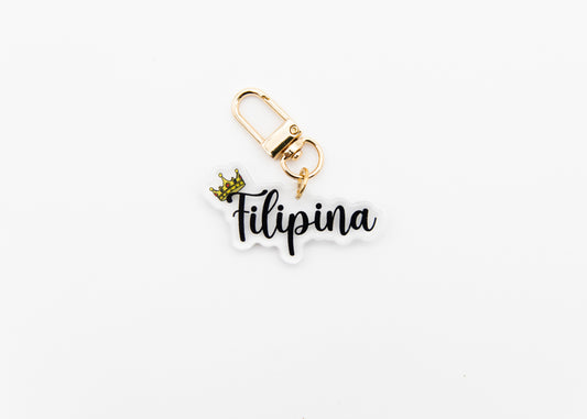 Filipina Crown 2 Sided Keychain